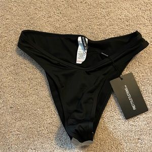 Pretty Little Thing Black Cheeky Bikini Bottoms